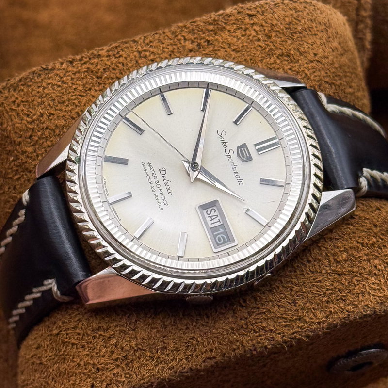 Seiko Seiko - Sportsmatic Deluxe 幽環 (Yūkan) – Ethereal Halo - No Reserve Price - 7606-7000 - Men - 1965 vintage watch - image 9