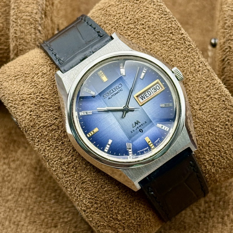 Seiko Seiko - LM "Gradient Blue Sunburst" [Near-Mint] 螺光 – Rako – Spiral Light - No Reserve Price - 5606-7310 - Men - 1973 vintage watch - image 17