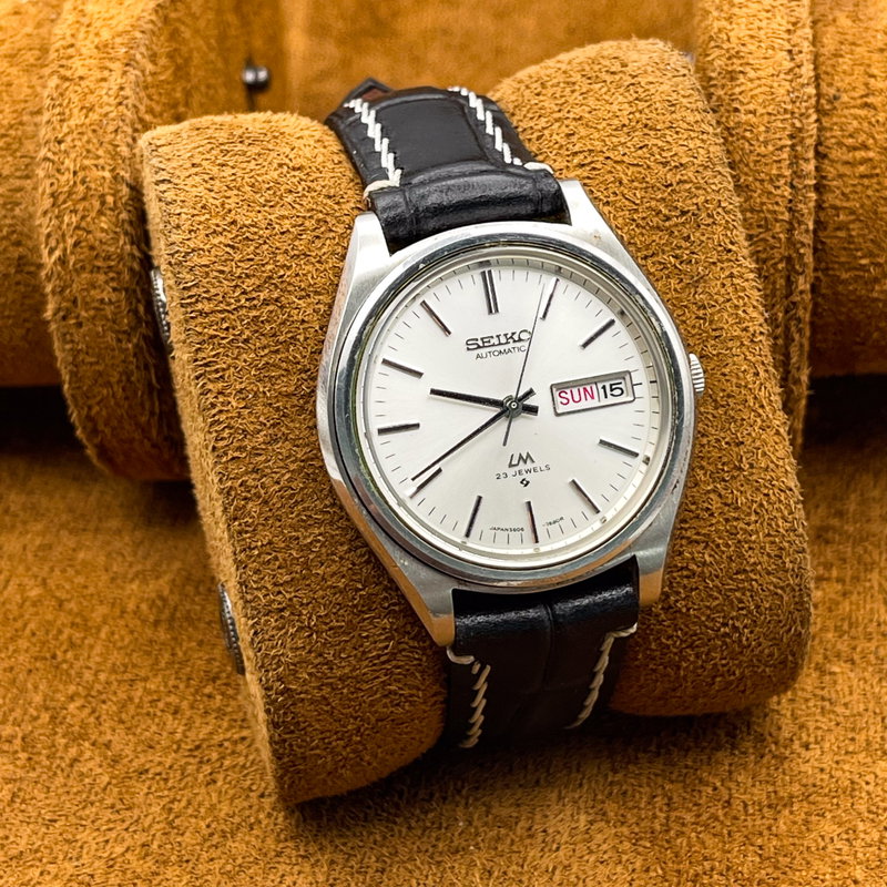 Seiko Seiko - Lord Matic "Silver Sunburst" - No Reserve Price - 5606-7072 - Men - 1974 vintage watch - image 4
