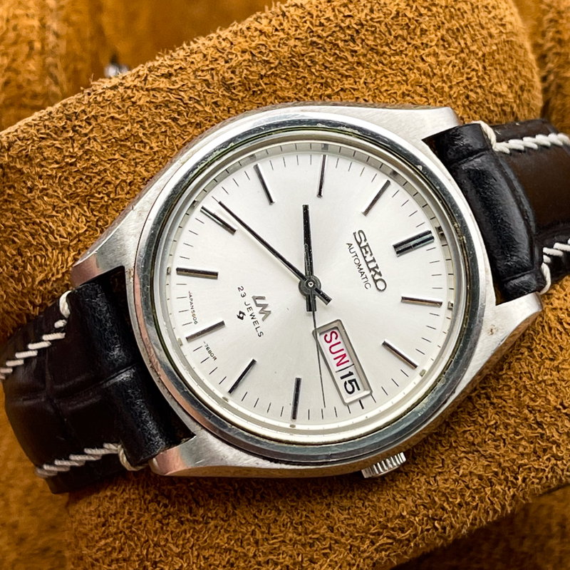 Seiko Seiko - Lord Matic "Silver Sunburst" - No Reserve Price - 5606-7072 - Men - 1974 vintage watch - image 6