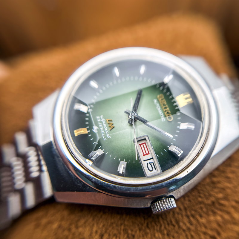 Seiko Seiko - LM Special (Lord Matic) "Gradient Green Sunburst" - No reserve price - 5206-6100 - Men - 1973 vintage watch - image 12