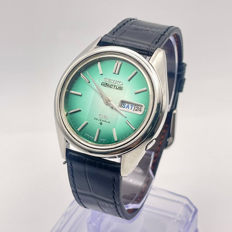 Seiko Seiko - 5 Actus SS "Green Sunburst" [Near-Mint] - No reserve price - 6106-7740 - Men - 1974 vintage watch - image 18