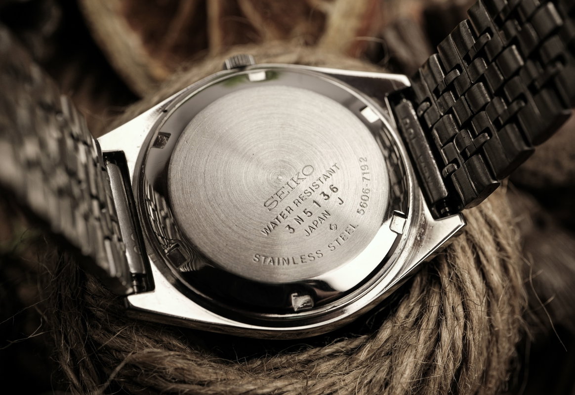 Seiko Seiko - LM "Gradient Golden Sunburst" [Near-Mint] 反光 (Hankō) – Reflected Light - 5606-7192 - Men - 1973 vintage watch - image 36