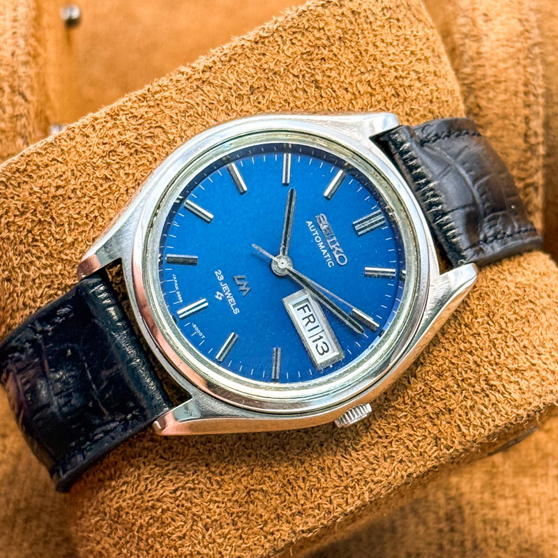 Seiko Seiko - Lord Matic "Gradient Deep Blue Sunburst" 王晨 (Ōshin) – Royal Dawn - No reserve price - 5606-7070 - Men - 1970 vintage watch - image 13