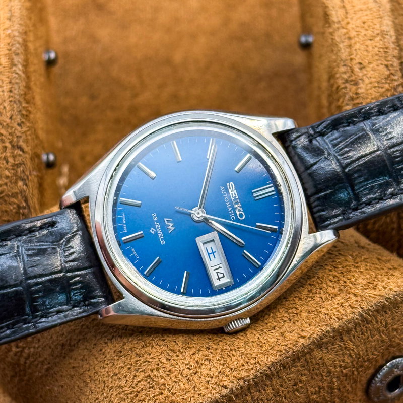 Seiko Seiko - Lord Matic "Gradient Deep Blue Sunburst" 王晨 (Ōshin) – Royal Dawn - No reserve price - 5606-7070 - Men - 1970 vintage watch - image 15