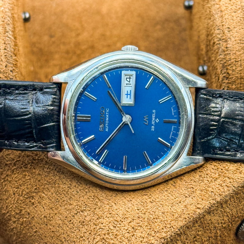 Seiko Seiko - Lord Matic "Gradient Deep Blue Sunburst" 王晨 (Ōshin) – Royal Dawn - No reserve price - 5606-7070 - Men - 1970 vintage watch - image 16
