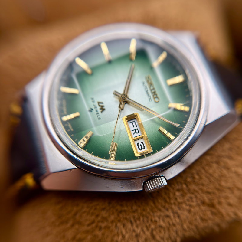 Seiko Seiko - Lord Matic "Vivid Green Sunburst" 悠久 (Yūkyū) – Eternal - No reserve price - 5606-7310 - Men - 1973 vintage watch - image 15