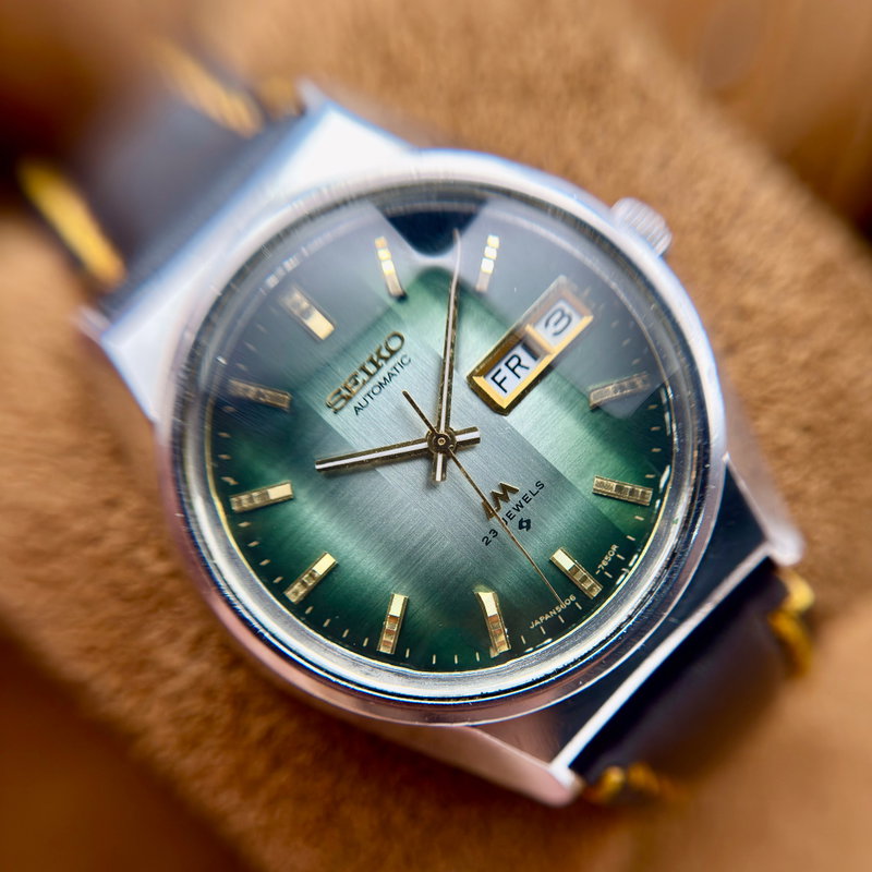 Seiko Seiko - Lord Matic "Vivid Green Sunburst" 悠久 (Yūkyū) – Eternal - No reserve price - 5606-7310 - Men - 1973 vintage watch - image 17