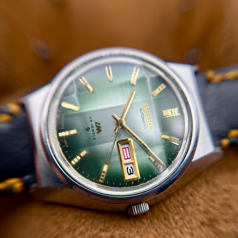 Seiko Seiko - Lord Matic "Vivid Green Sunburst" 悠久 (Yūkyū) – Eternal - No reserve price - 5606-7310 - Men - 1973 vintage watch - image 20