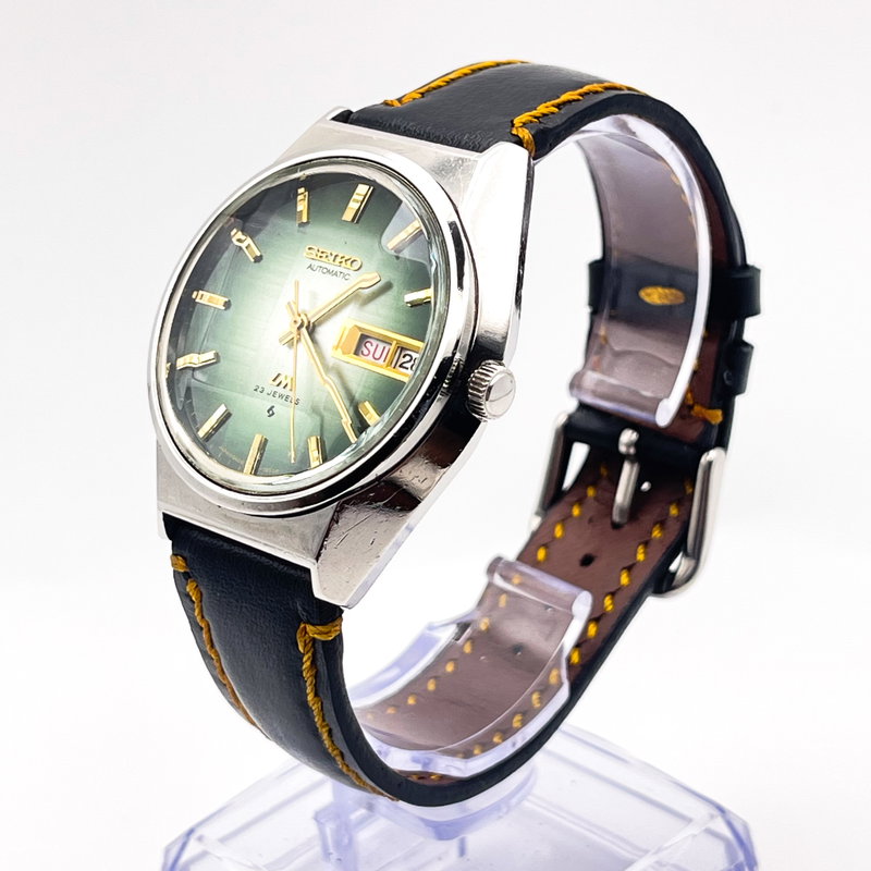 Seiko Seiko - Lord Matic "Vivid Green Sunburst" 悠久 (Yūkyū) – Eternal - No reserve price - 5606-7310 - Men - 1973 vintage watch - image 6