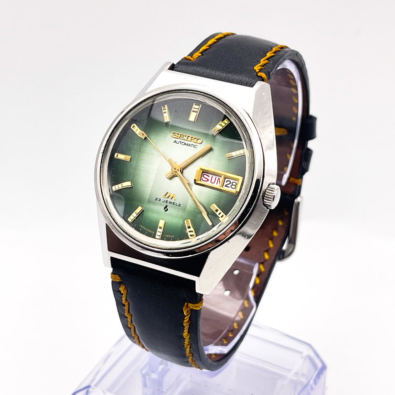 Seiko Seiko - Lord Matic "Vivid Green Sunburst" 悠久 (Yūkyū) – Eternal - No reserve price - 5606-7310 - Men - 1973 vintage watch - image 4