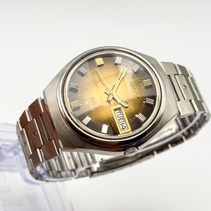 Seiko Seiko - LM "Gradient Golden Sunburst" 土陽 (Tsuchiyō) – Earthen Sun - No reserve price - 5606-7300 - Men - 1973 vintage watch - image 8