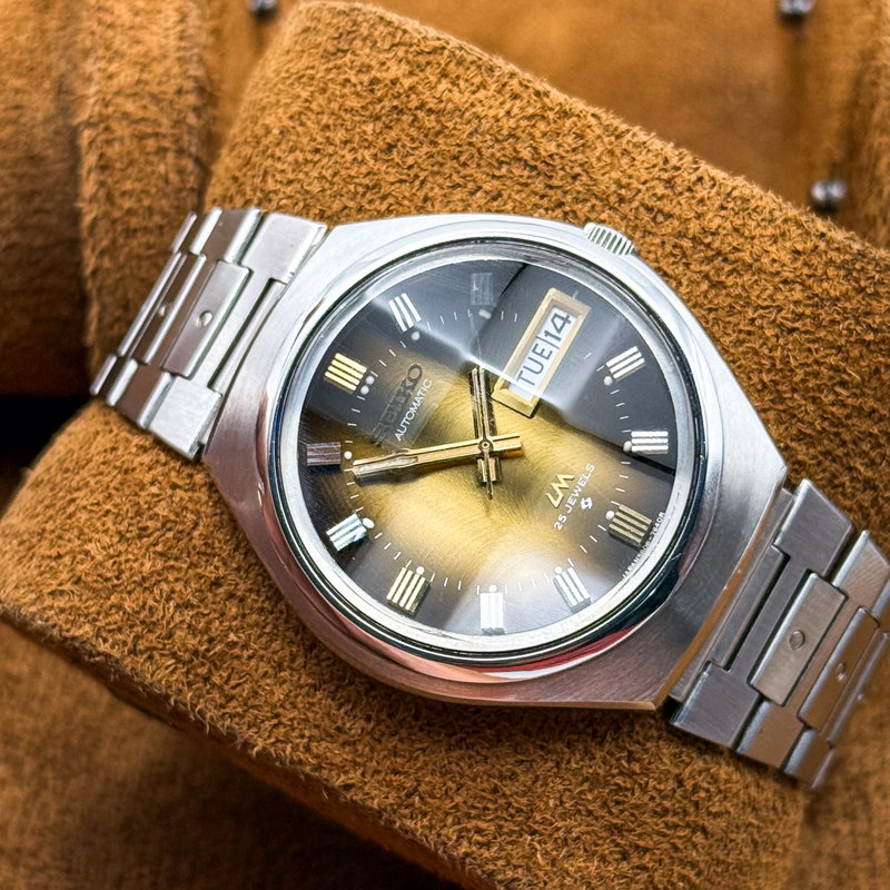 Seiko Seiko - LM "Gradient Golden Sunburst" 土陽 (Tsuchiyō) – Earthen Sun - No reserve price - 5606-7300 - Men - 1973 vintage watch - image 17