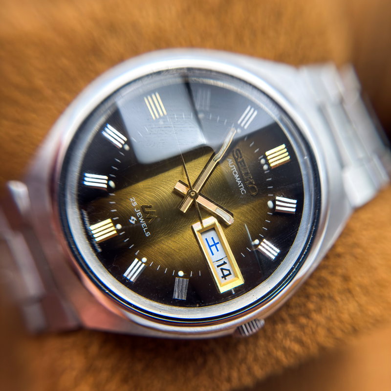 Seiko Seiko - LM "Gradient Golden Sunburst" 土陽 (Tsuchiyō) – Earthen Sun - No reserve price - 5606-7300 - Men - 1973 vintage watch - image 18