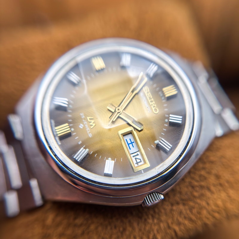 Seiko Seiko - LM "Gradient Golden Sunburst" 土陽 (Tsuchiyō) – Earthen Sun - No reserve price - 5606-7300 - Men - 1973 vintage watch - image 19
