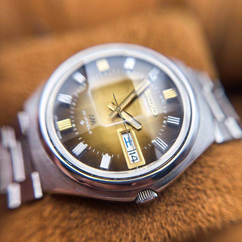 Seiko Seiko - LM "Gradient Golden Sunburst" 土陽 (Tsuchiyō) – Earthen Sun - No reserve price - 5606-7300 - Men - 1973 vintage watch - image 20