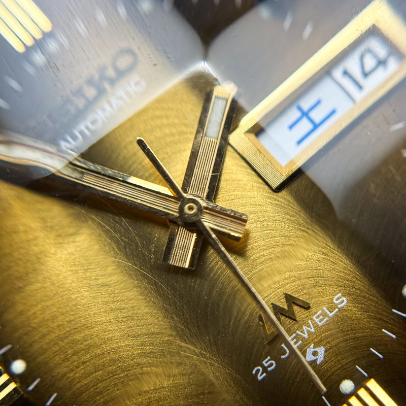 Seiko Seiko - LM "Gradient Golden Sunburst" 土陽 (Tsuchiyō) – Earthen Sun - No reserve price - 5606-7300 - Men - 1973 vintage watch - image 22