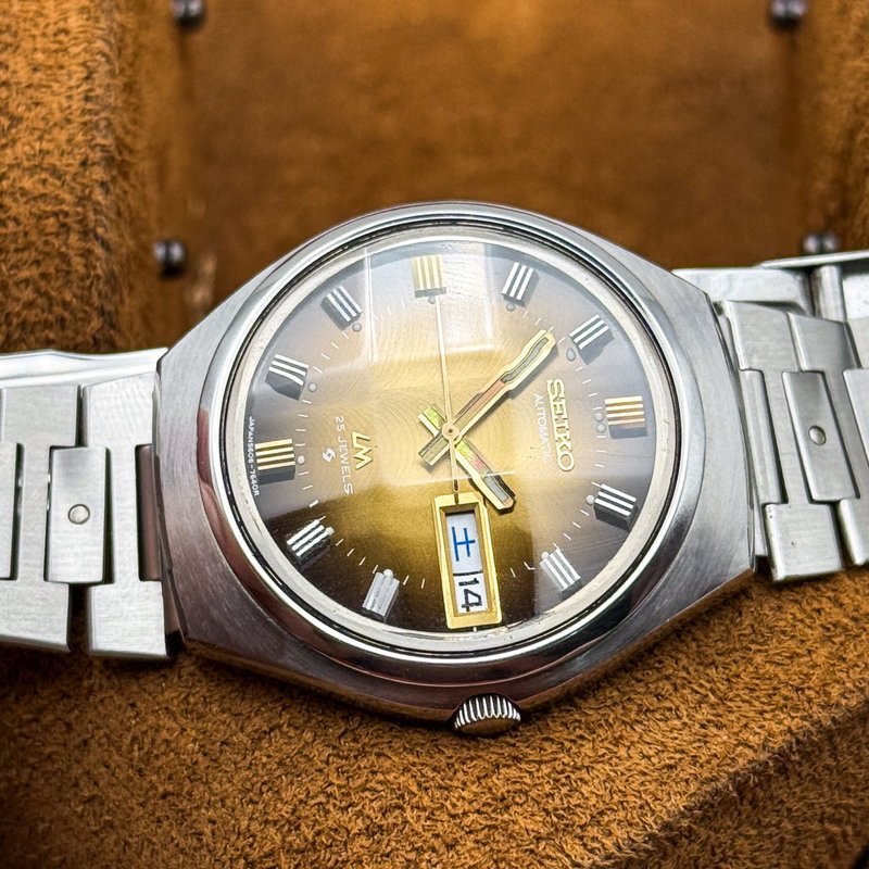 Seiko Seiko - LM "Gradient Golden Sunburst" 土陽 (Tsuchiyō) – Earthen Sun - No reserve price - 5606-7300 - Men - 1973 vintage watch - image 25