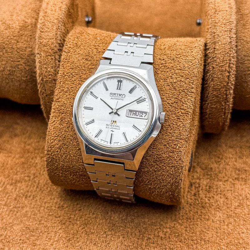 Seiko Seiko - LM Special "Gradient White Sunburst" 放映 – Hōei – Radiated Reflection - No reserve price - 5216-6040 - Men - 1974 vintage watch - image 3