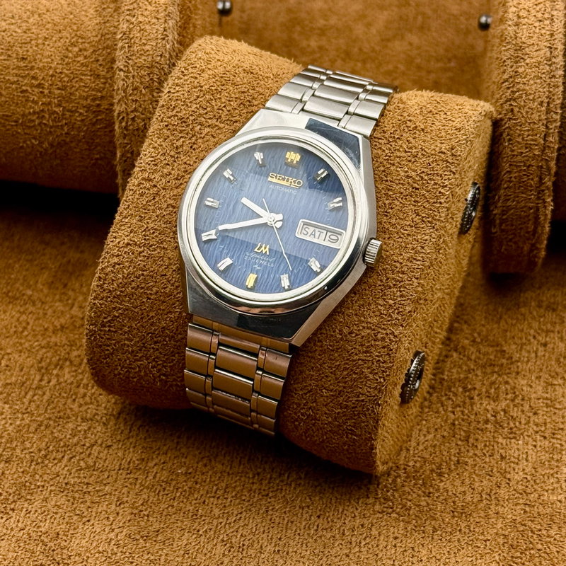 Seiko Seiko - LM Special "Wavy Blue Sunburst" 凛静 (Rinsei) – Dignified Stillness - Ingen mindstepris - 5206-6100 - Men - 1972 vintage watch - image 6