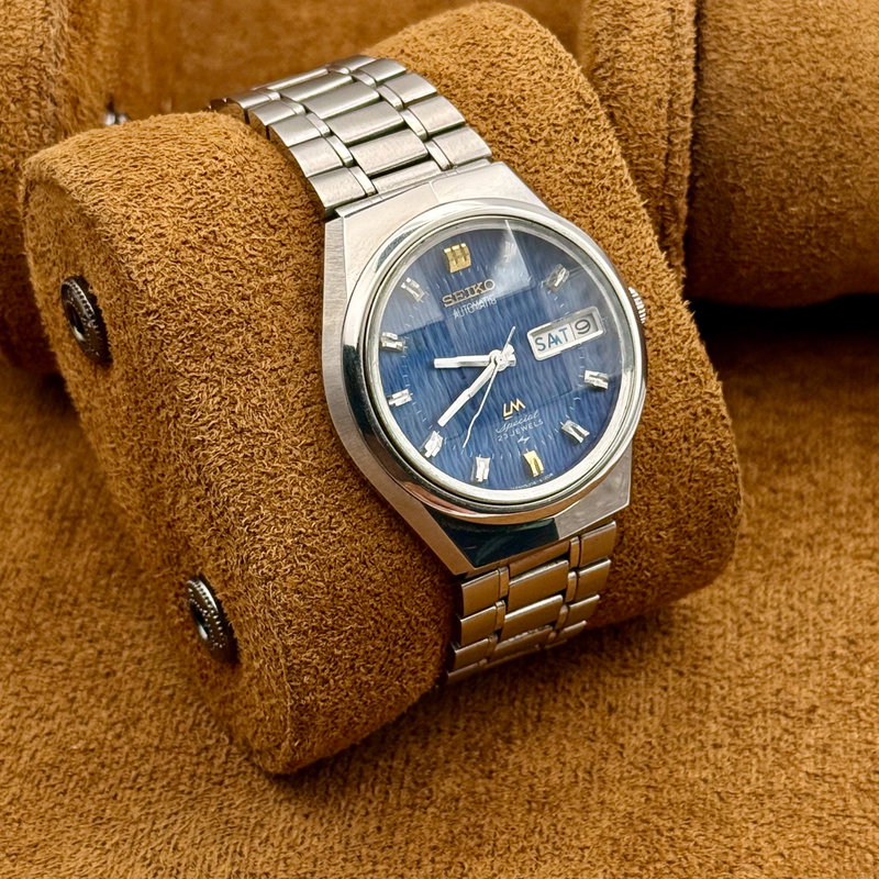 Seiko Seiko - LM Special "Wavy Blue Sunburst" 凛静 (Rinsei) – Dignified Stillness - Ingen mindstepris - 5206-6100 - Men - 1972 vintage watch - image 9