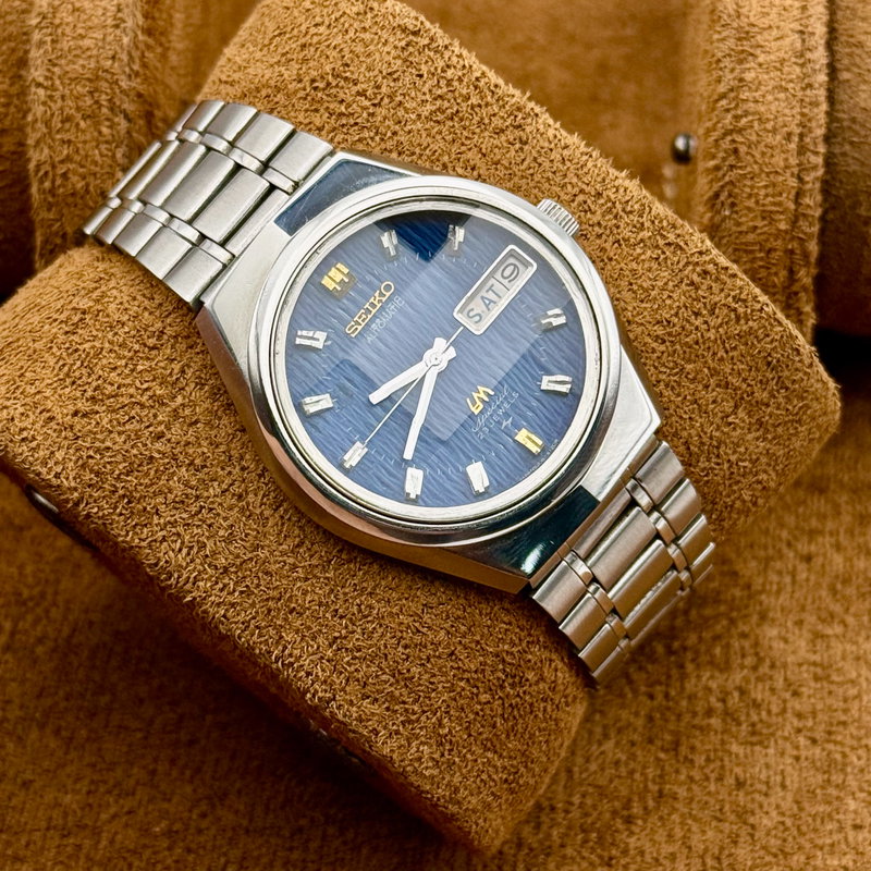 Seiko Seiko - LM Special "Wavy Blue Sunburst" 凛静 (Rinsei) – Dignified Stillness - Ingen mindstepris - 5206-6100 - Men - 1972 vintage watch - image 10