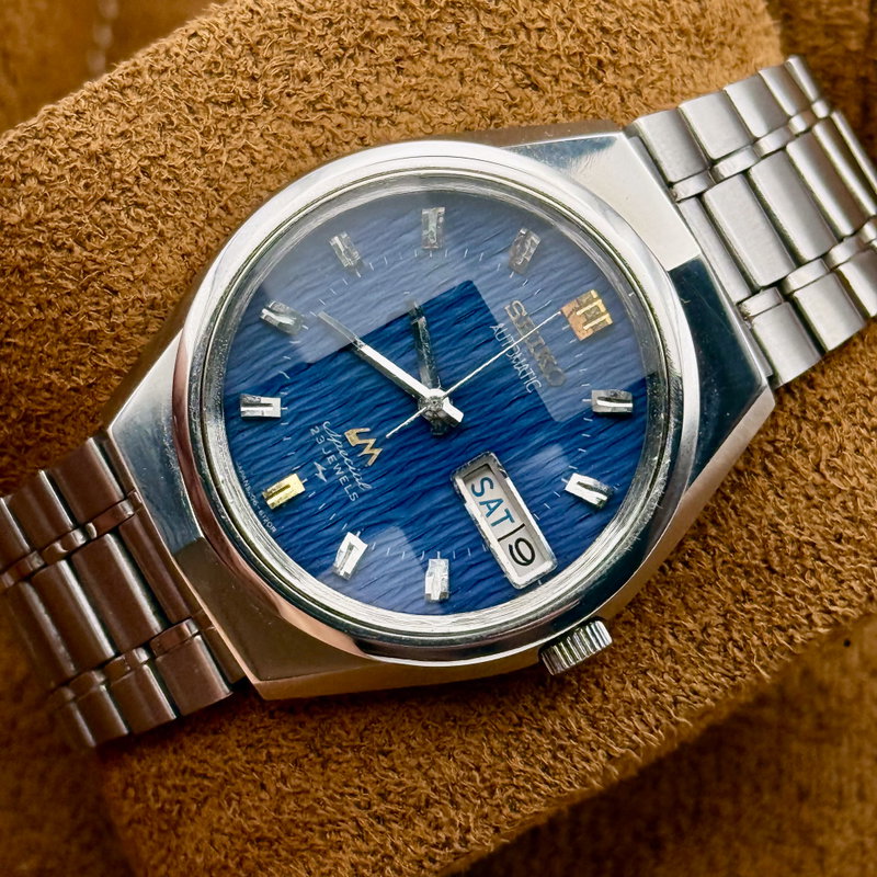 Seiko Seiko - LM Special "Wavy Blue Sunburst" 凛静 (Rinsei) – Dignified Stillness - Ingen mindstepris - 5206-6100 - Men - 1972 vintage watch - image 11