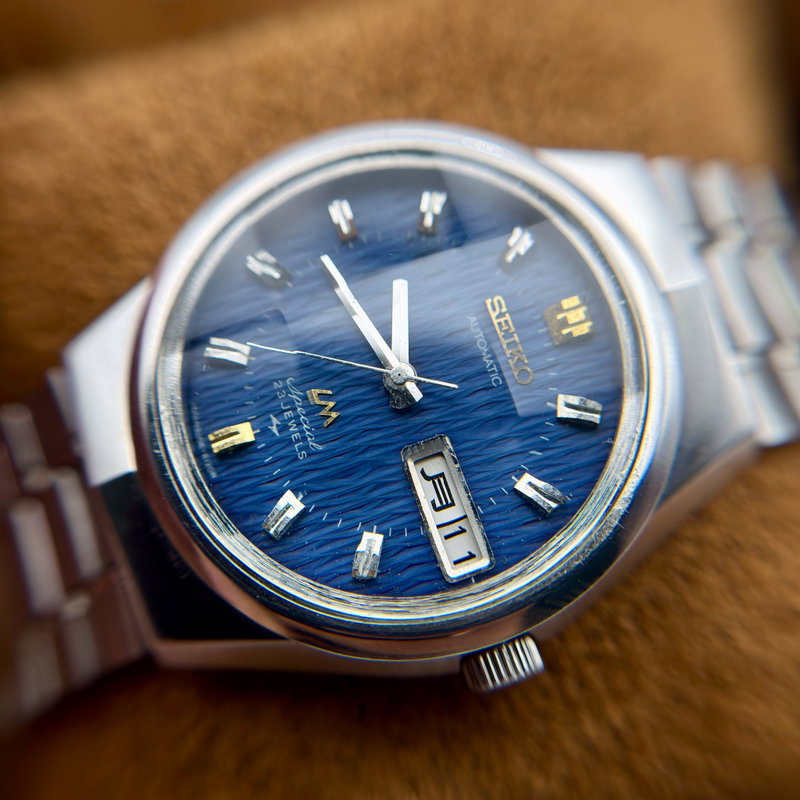Seiko Seiko - LM Special "Wavy Blue Sunburst" 凛静 (Rinsei) – Dignified Stillness - Ingen mindstepris - 5206-6100 - Men - 1972 vintage watch - image 15