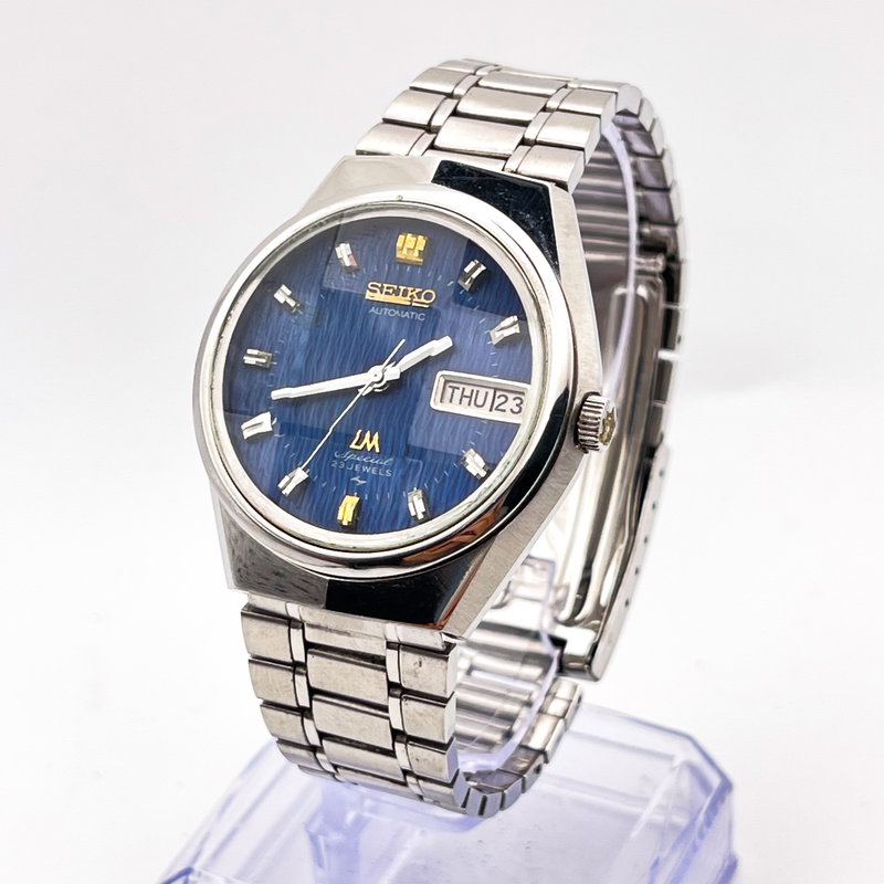 Seiko Seiko - LM Special "Wavy Blue Sunburst" 凛静 (Rinsei) – Dignified Stillness - Ingen mindstepris - 5206-6100 - Men - 1972 vintage watch - image 1
