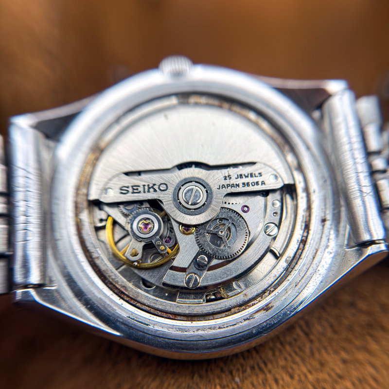 Seiko Seiko - Lord Matic "Gradient Golden Sunburst" 光波 (Kōha) – Waves of Light - 5606-7300 - Men - 1974 vintage watch - image 23