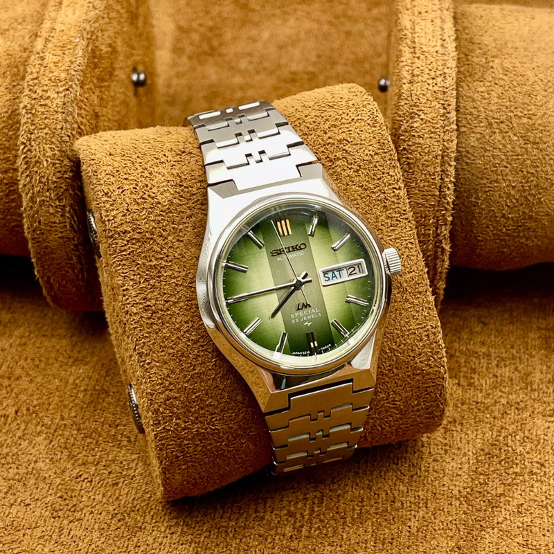 Seiko Seiko - LM Special "Gradient Green Sunburst" ["Near-NOS"] - 5216-7060 - Men - 1977 vintage watch - image 5