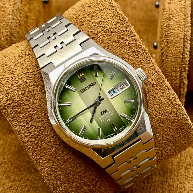 Seiko Seiko - LM Special "Gradient Green Sunburst" ["Near-NOS"] - 5216-7060 - Men - 1977 vintage watch - image 6