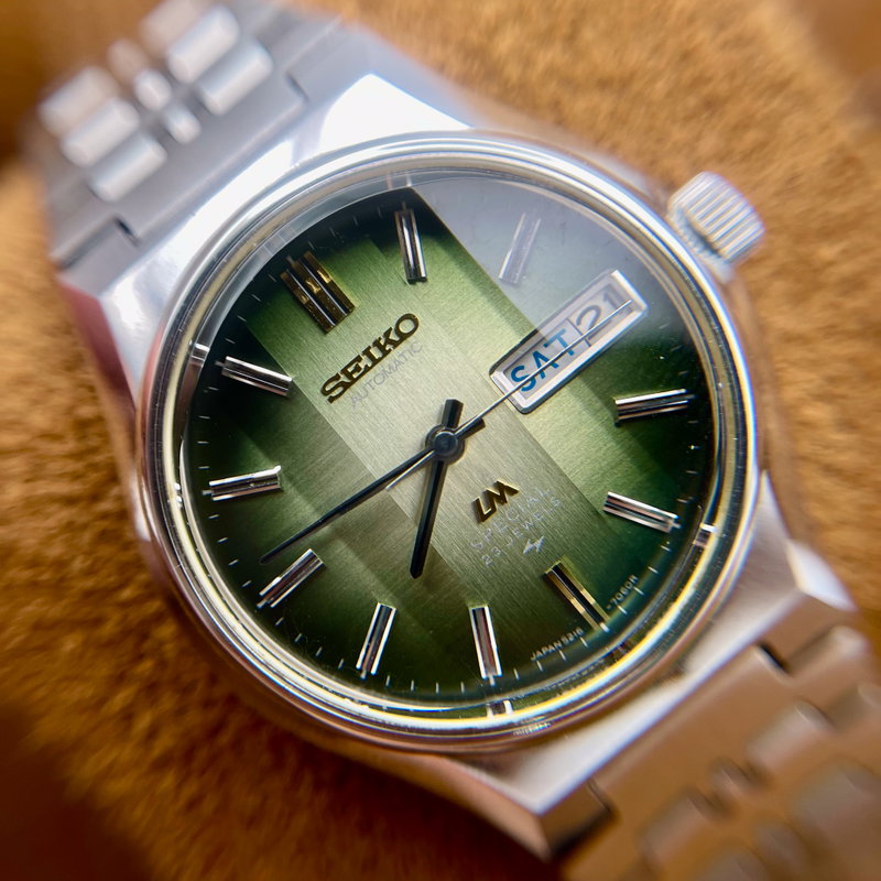 Seiko Seiko - LM Special "Gradient Green Sunburst" ["Near-NOS"] - 5216-7060 - Men - 1977 vintage watch - image 11