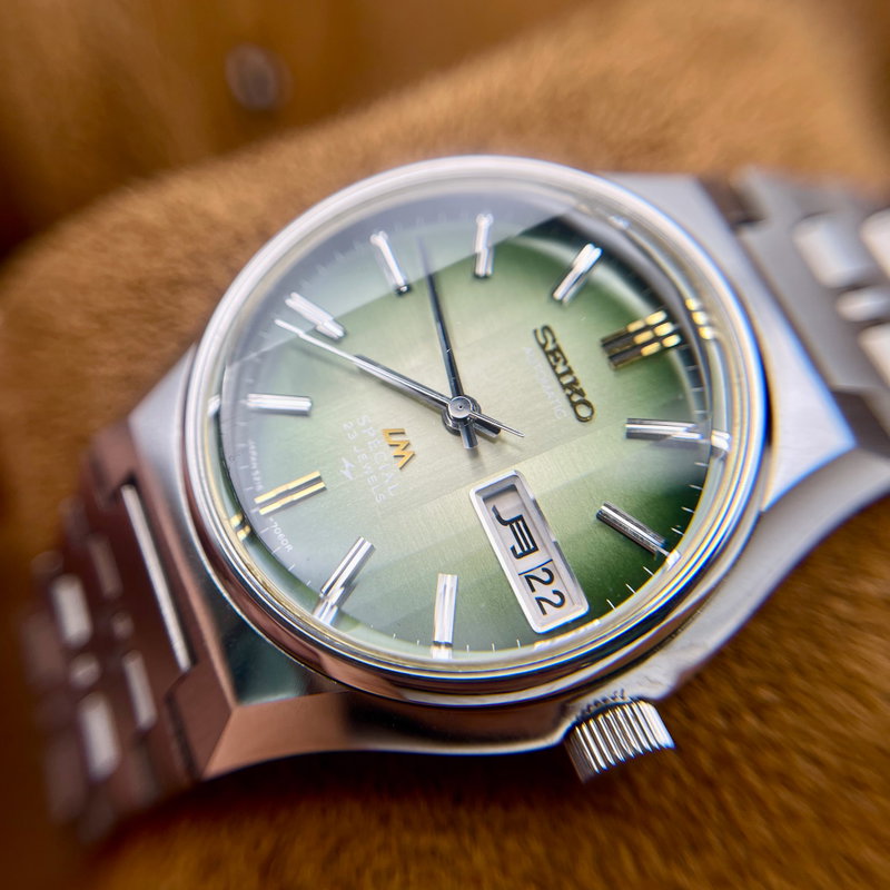 Seiko Seiko - LM Special "Gradient Green Sunburst" ["Near-NOS"] - 5216-7060 - Men - 1977 vintage watch - image 13