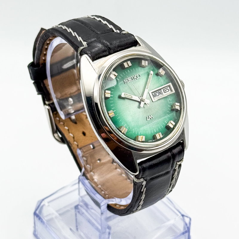 Seiko Seiko - Lord Matic "Gradient Green Sunburst" 柔光 (Jūkō) – Soft Light - No reserve price - 5606-7230 - Men - 1973 vintage watch - image 5