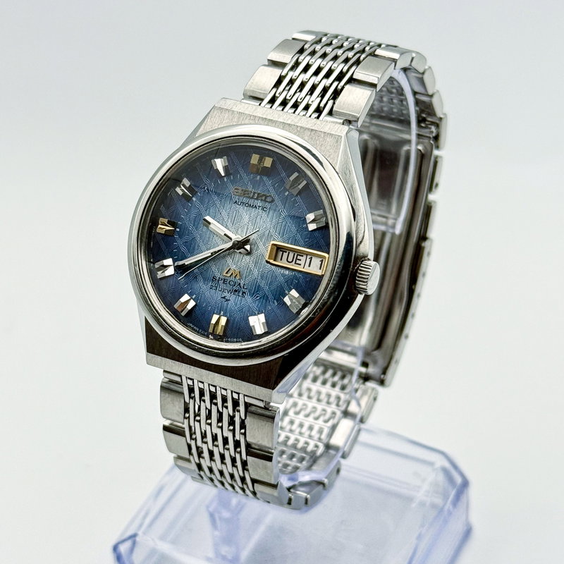 Seiko Seiko - LM Special [Near-NOS] "Vivid Blue Textured Sunburst" 歳環 (Saikan) – Circle of Years - No Reserve Price - 5216-6030 - Men - 1973 vintage watch - image 11