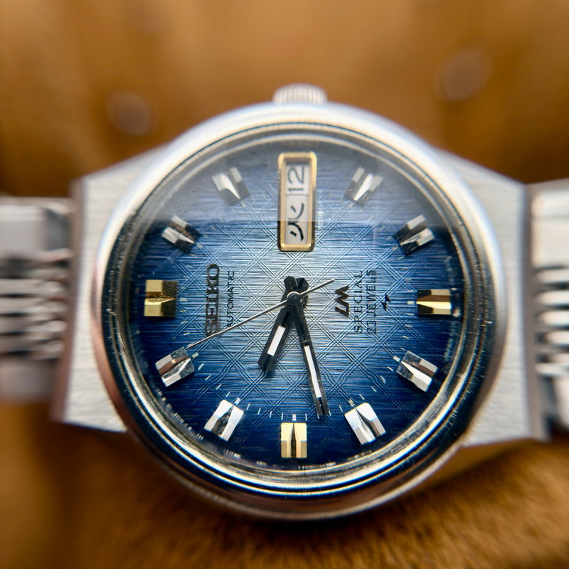 Seiko Seiko - LM Special [Near-NOS] "Vivid Blue Textured Sunburst" 歳環 (Saikan) – Circle of Years - No Reserve Price - 5216-6030 - Men - 1973 vintage watch - image 12