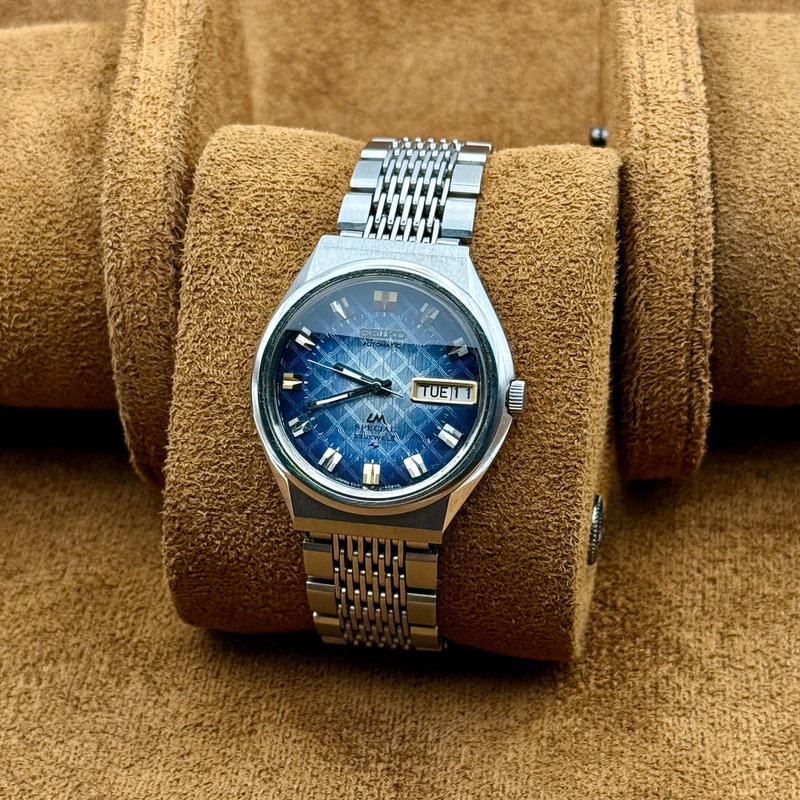 Seiko Seiko - LM Special [Near-NOS] "Vivid Blue Textured Sunburst" 歳環 (Saikan) – Circle of Years - No Reserve Price - 5216-6030 - Men - 1973 vintage watch - image 24