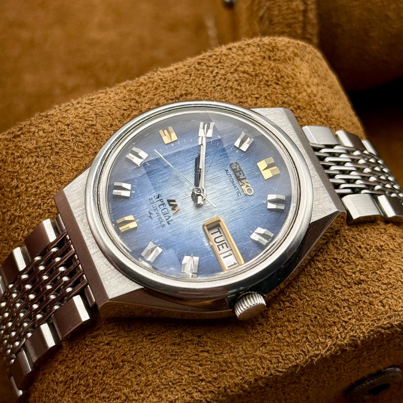 Seiko Seiko - LM Special [Near-NOS] "Vivid Blue Textured Sunburst" 歳環 (Saikan) – Circle of Years - No Reserve Price - 5216-6030 - Men - 1973 vintage watch - image 28