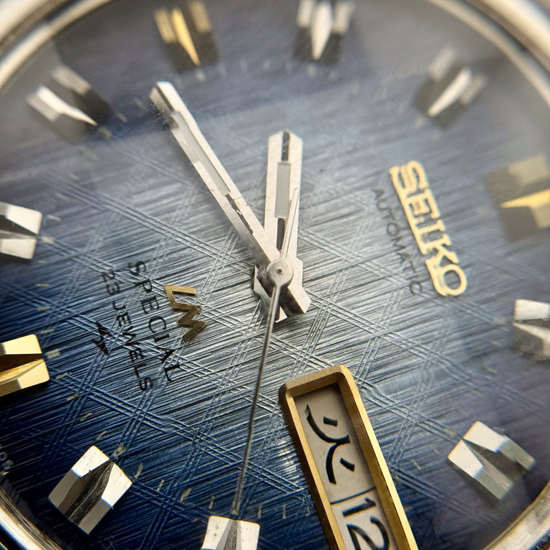 Seiko Seiko - LM Special [Near-NOS] "Vivid Blue Textured Sunburst" 歳環 (Saikan) – Circle of Years - No Reserve Price - 5216-6030 - Men - 1973 vintage watch - image 3