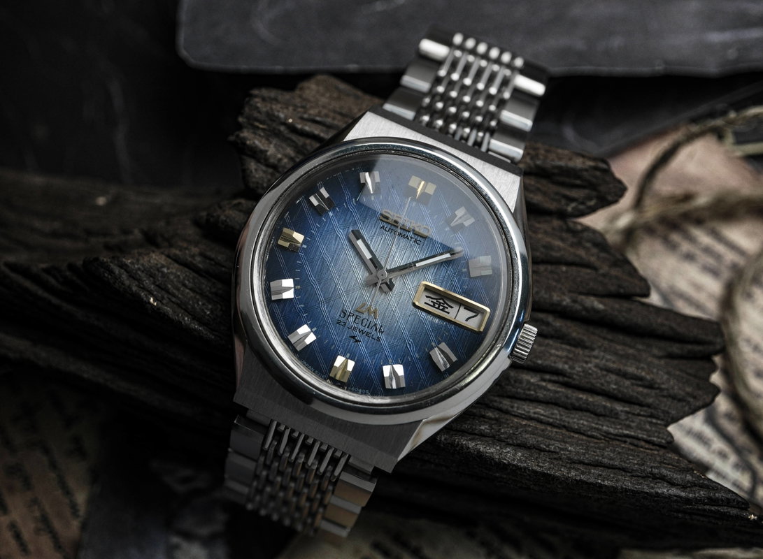 Seiko Seiko - LM Special [Near-NOS] "Vivid Blue Textured Sunburst" 歳環 (Saikan) – Circle of Years - No Reserve Price - 5216-6030 - Men - 1973 vintage watch - image 1
