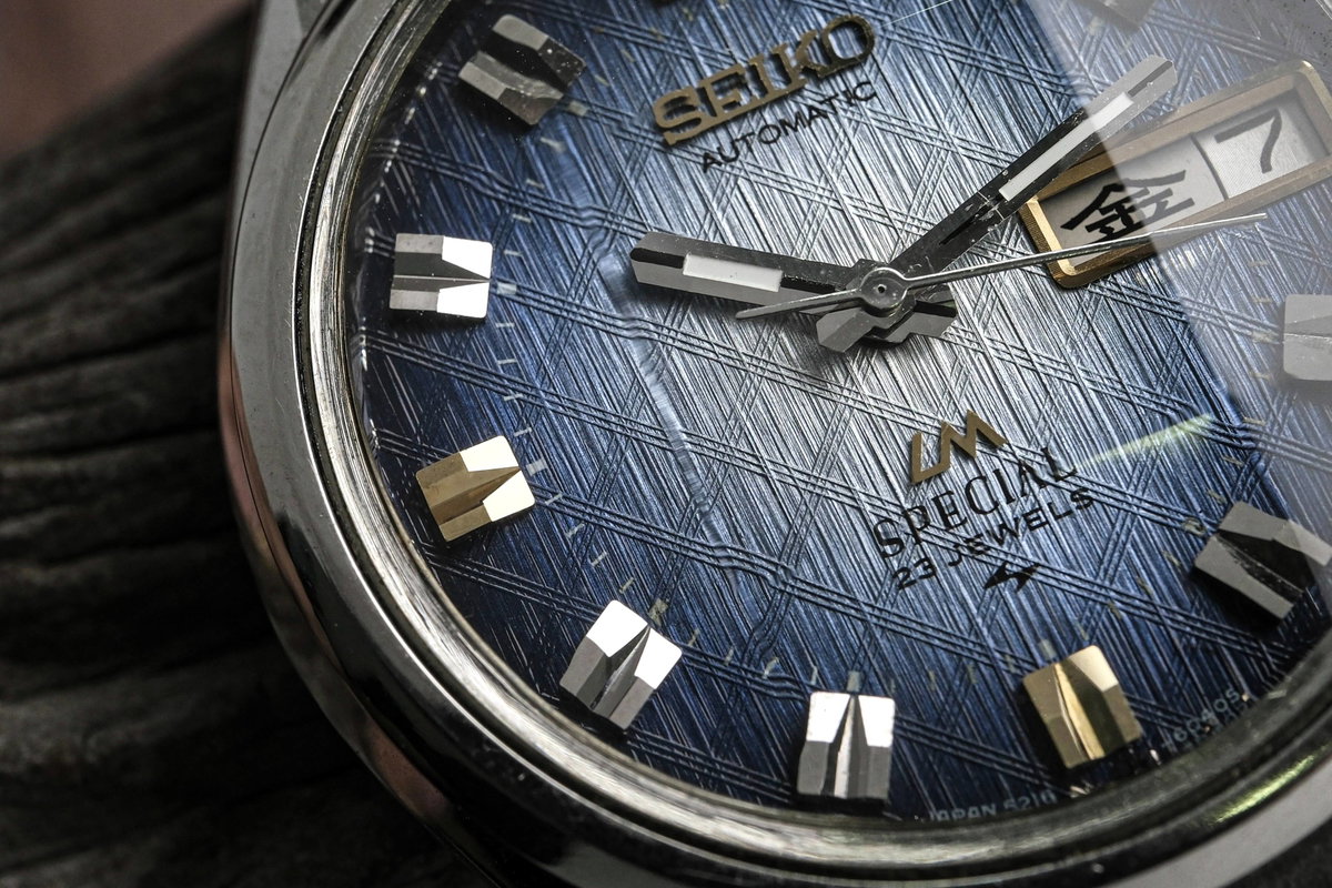 Seiko Seiko - LM Special [Near-NOS] "Vivid Blue Textured Sunburst" 歳環 (Saikan) – Circle of Years - No Reserve Price - 5216-6030 - Men - 1973 vintage watch - image 4