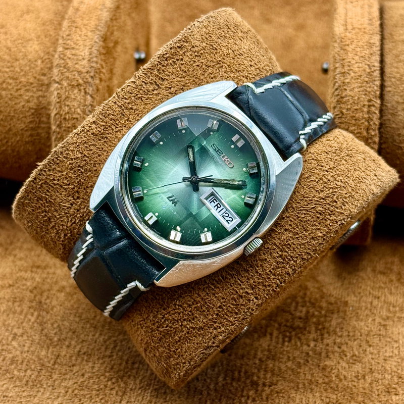 Seiko Seiko - Lord Matic "Green Sunburst" 紳静 (Shinsei) – Gentleman’s Silence - No reserve price - 5606-7230 - Men - 1972 vintage watch - image 3