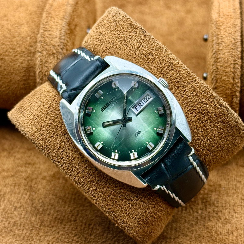 Seiko Seiko - Lord Matic "Green Sunburst" 紳静 (Shinsei) – Gentleman’s Silence - No reserve price - 5606-7230 - Men - 1972 vintage watch - image 4