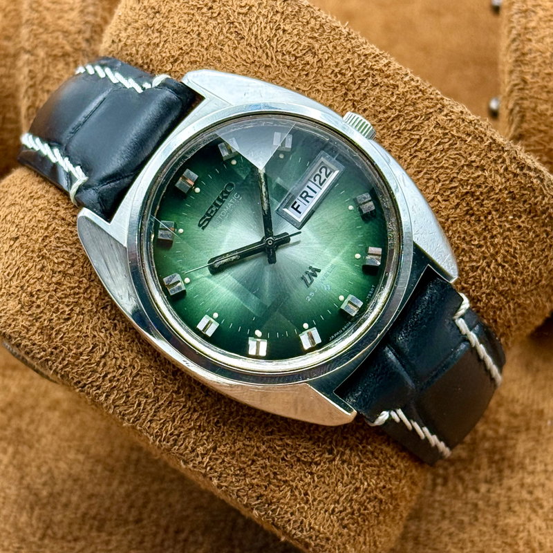 Seiko Seiko - Lord Matic "Green Sunburst" 紳静 (Shinsei) – Gentleman’s Silence - No reserve price - 5606-7230 - Men - 1972 vintage watch - image 1