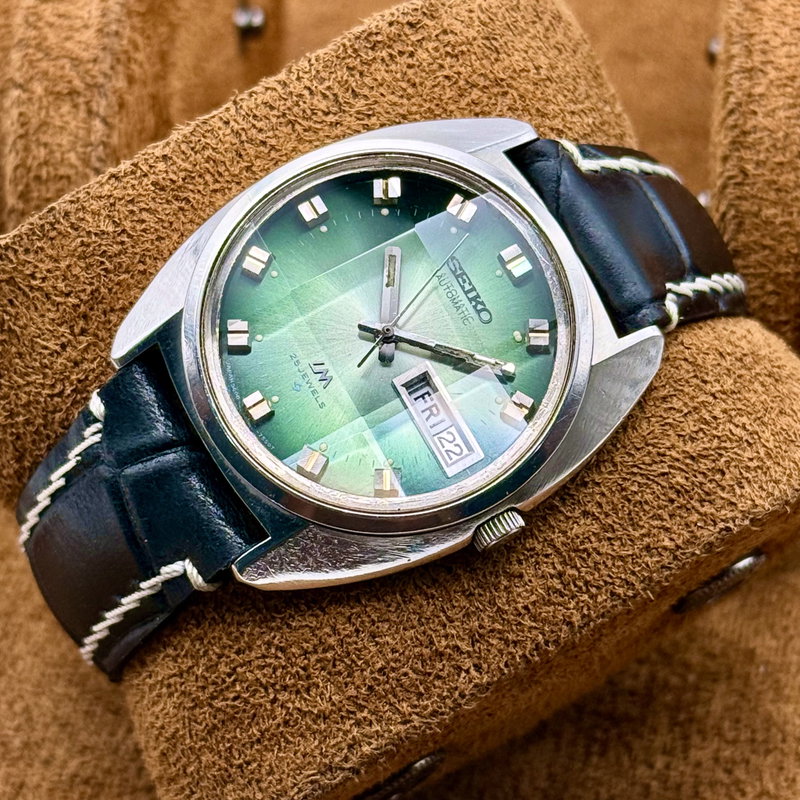 Seiko Seiko - Lord Matic "Green Sunburst" 紳静 (Shinsei) – Gentleman’s Silence - No reserve price - 5606-7230 - Men - 1972 vintage watch - image 5