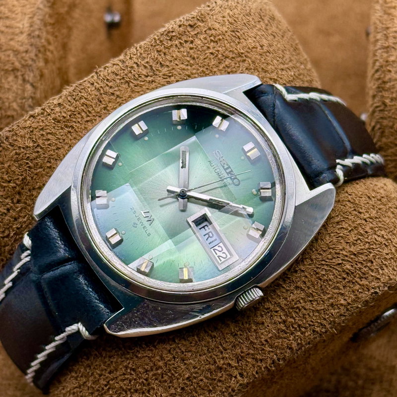 Seiko Seiko - Lord Matic "Green Sunburst" 紳静 (Shinsei) – Gentleman’s Silence - No reserve price - 5606-7230 - Men - 1972 vintage watch - image 6