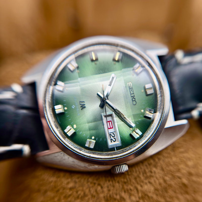 Seiko Seiko - Lord Matic "Green Sunburst" 紳静 (Shinsei) – Gentleman’s Silence - No reserve price - 5606-7230 - Men - 1972 vintage watch - image 9