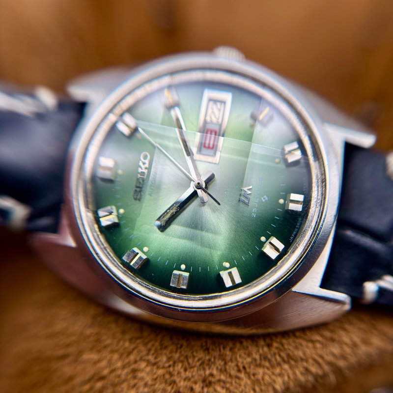 Seiko Seiko - Lord Matic "Green Sunburst" 紳静 (Shinsei) – Gentleman’s Silence - No reserve price - 5606-7230 - Men - 1972 vintage watch - image 11