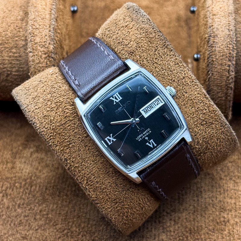 Seiko Seiko - Lord Matic 黒月 (Kokuzuki) – Black Moon - No reserve price - 5606-5000 - Men - 1971 vintage watch - image 5